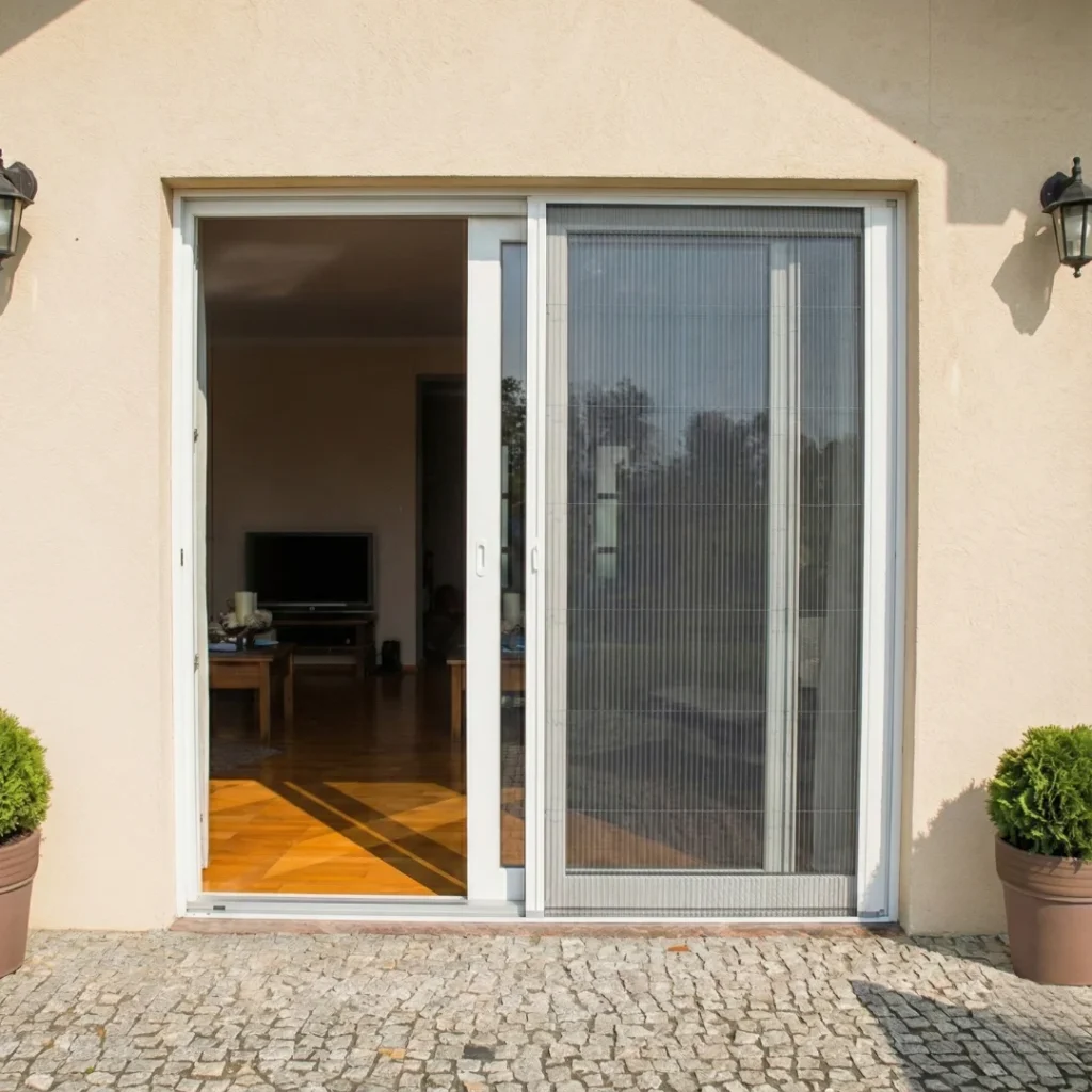 UPVC Sliding Door With Mesh